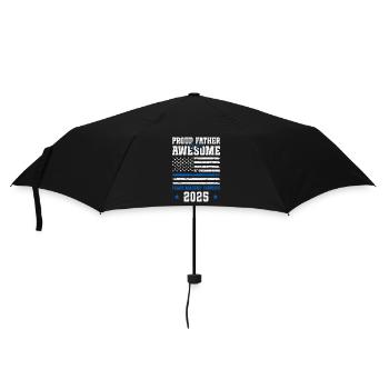  Proud Father of an awesome Police Academy - Umbrella (small) - black - Front