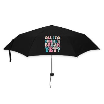 Lettrage floral rétro pendant les vacances d’été - Parapluie standard - noir - Devant