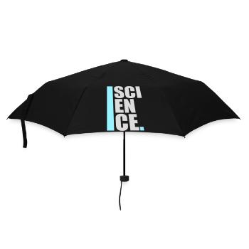 Science Wissenschaft Statement Nerd Bildung Spruch - Regenschirm (klein) - Schwarz - Vorne
