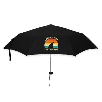 Walhai Ozean-Meeresleben Tauchen - Regenschirm (klein) - Schwarz - Vorne