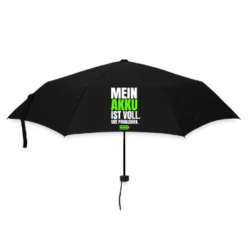 Mein Akku Ist Voll Mit Problemen - Regenschirm (klein) - Schwarz - Vorne