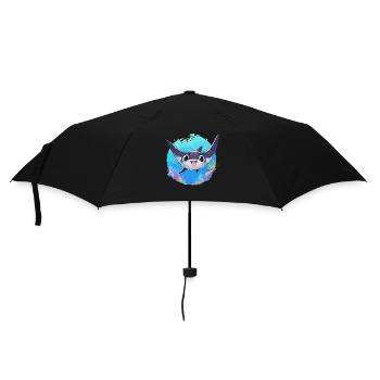 Rochen Mantarochen - Regenschirm (klein) - Schwarz - Vorne
