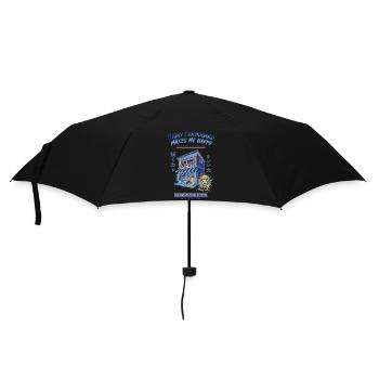 Shiny Cardboard Makes Me Happy Trading Card - Umbrella (small) - black - Front