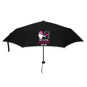 Puissance de queue de cheval percutante - Parapluie standard - noir - Devant