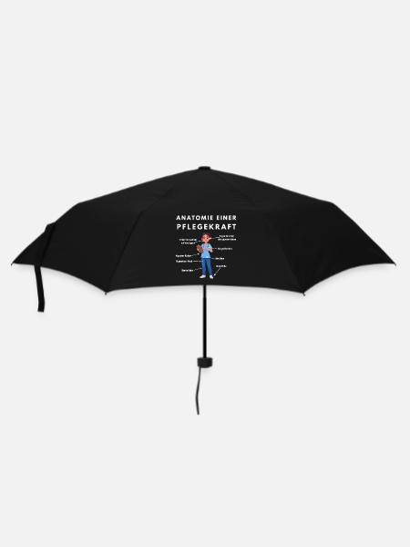 Anatomie Pflegekraft Humor Pflege Design - Regenschirm (klein) - Schwarz