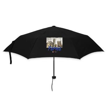 Parma Emilia-Romagna in Italy Vintage Souvenir - Umbrella (small) - black - Front