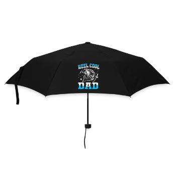 Truite Étang à la truite Canne à pêche Pêcheur Poisson-grenouille - Parapluie standard - noir - Devant