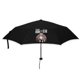 Pitbull Terrier Race de chien pittie - Parapluie standard - noir - Devant