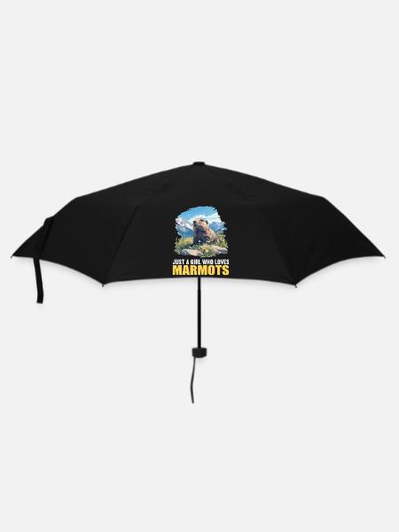 Murmeltiere Murmeltier - Regenschirm (klein) - Schwarz
