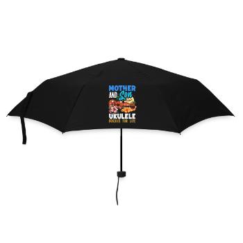 Mère et fils amis de ukulélé pour la vie - Parapluie standard - noir - Devant