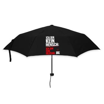 Ich bin keine Heizung Spruch T-Shirt Geschenk - Regenschirm (klein) - Schwarz - Vorne