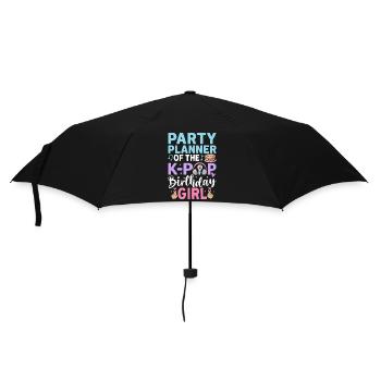Party Planner Of The K Pop Birthday Girl - Umbrella (small) - black - Front
