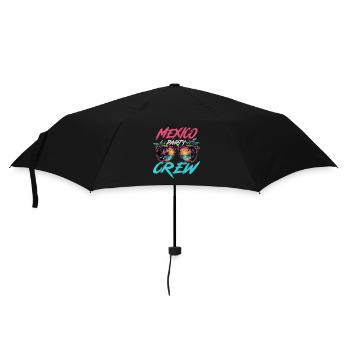 Mexiko Party Crew - Regenschirm (klein) - Schwarz - Vorne