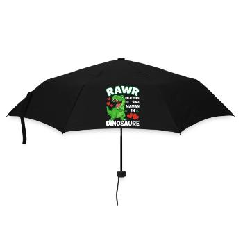 Rawr Je t'aime Maman Dinosaure Mignon - Parapluie standard - noir - Devant