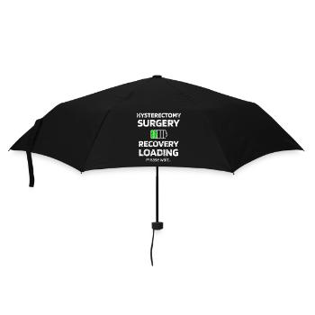 Hysterectomy Recovery Loading Tee - Umbrella (small) - black - Front
