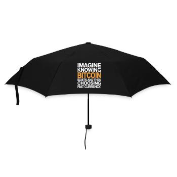 Bitcoin Imaginez savoir que Bitcoin existe crypto BTC - Parapluie standard - noir - Devant