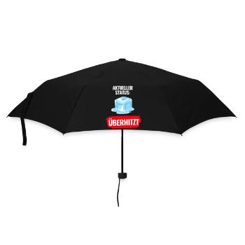Aktueller Status Überhitzt T-Shirt Sommer - Regenschirm (klein) - Schwarz - Vorne