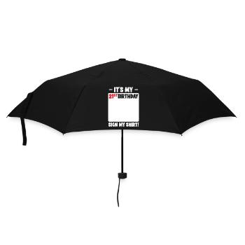 Es ist mein 21. Geburtstagszeichen - Regenschirm (klein) - Schwarz - Vorne