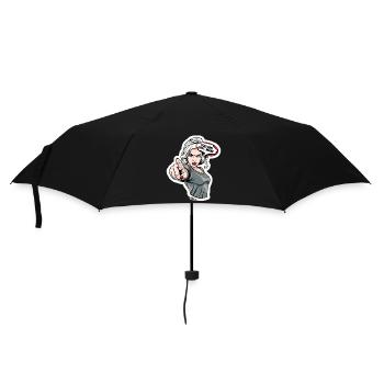 Pointage Féminin Féroce Comique - Parapluie standard - noir - Devant