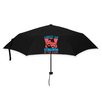 Théâtre musical : Ennuiez-moi et vous jouez dans un design sombre - Parapluie standard - noir - Devant