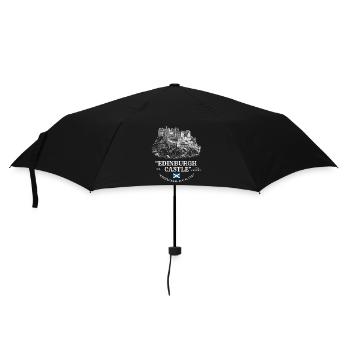 Voyage de la silhouette du château d’Édimbourg - Parapluie standard - noir - Devant