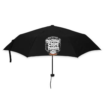 Nochmal Chips holen Taktik - Regenschirm (klein) - Schwarz - Vorne