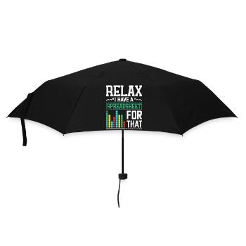 Relax, I have a spreadsheet - Umbrella (small) - black - Front