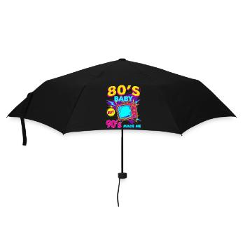 Les années 80 bébé 90 m’ont rendu néon - Parapluie standard - noir - Devant