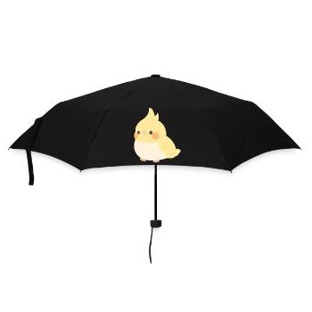 Cockatiel - Umbrella (small) - black - Front