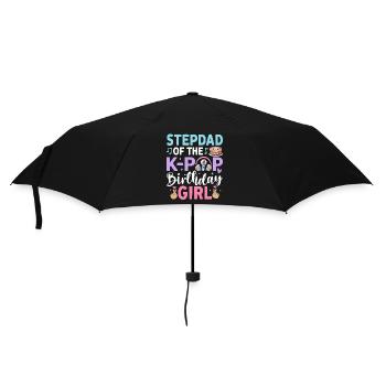Step Dad of The K-Pop Birthday Girl - Regenschirm (klein) - Schwarz - Vorne