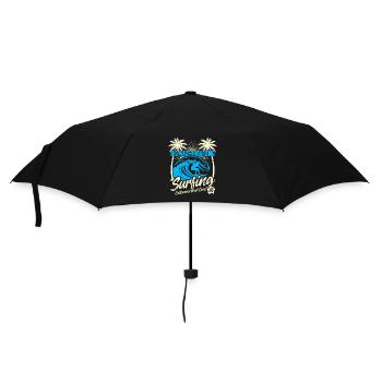 Big Waves Boarding - Surfing California - Umbrella (small) - black - Front