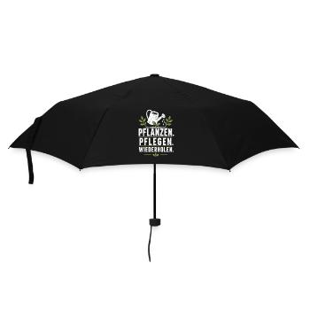 Pflanzen Pflegen Garten Shirt - Regenschirm (klein) - Schwarz - Vorne