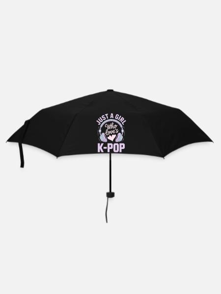 K Pop - Regenschirm (klein) - Schwarz