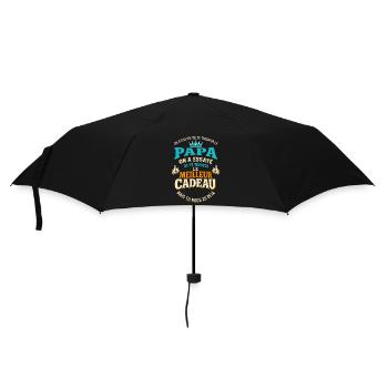 Papa Humour Le Meilleur Cadeau - Parapluie standard - noir - Devant