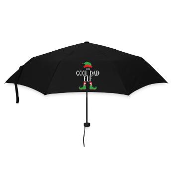 Cooler Papa Elf Weihnachtsgrafik - Regenschirm (klein) - Schwarz - Vorne