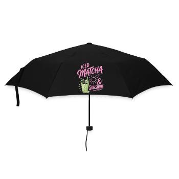 Iced Matcha Sunshine - Summer Drink - Umbrella (small) - black - Front