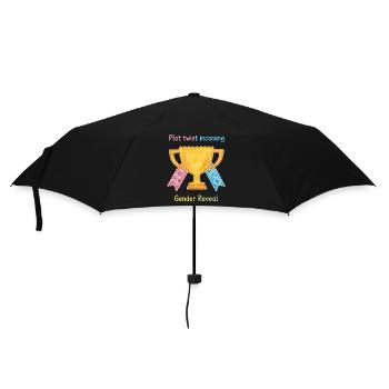 Révélation du sexe : rebondissement : baby shower à venir - Parapluie standard - noir - Devant
