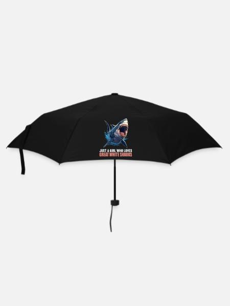 Weißer Haie Weißer Hai - Regenschirm (klein) - Schwarz
