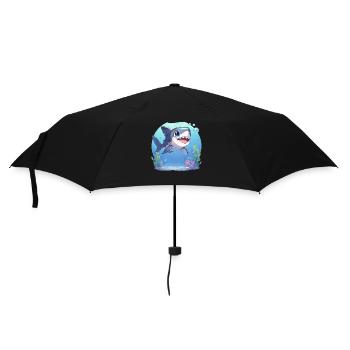 Haie Hai - Regenschirm (klein) - Schwarz - Vorne