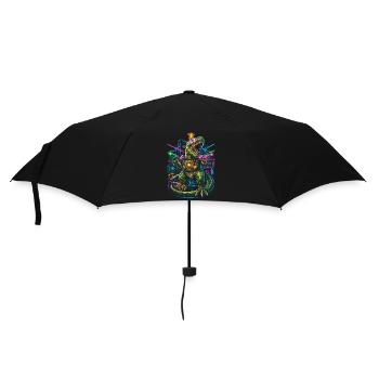Laser Tag Dinosaur - Umbrella (small) - black - Front