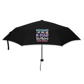 Bodyguard Of The K-Pop Birthday Girl Squad - Umbrella (small) - black - Front