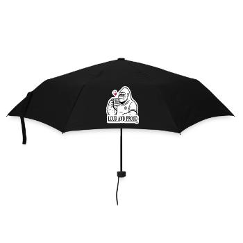 Loud and Proud Gorilla Mug Best Loser Ever - Umbrella (small) - black - Front