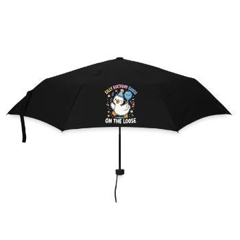 Crazy Birthday Goose - Umbrella (small) - black - Front