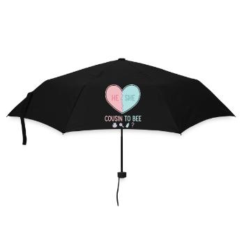 Gender Reveal He She Cousin To Bee Baby Shower - Umbrella (small) - black - Front