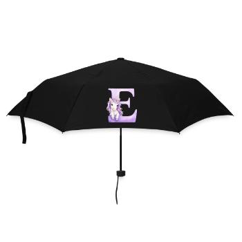 Lettre C Licorne Violette - Parapluie standard - noir - Devant