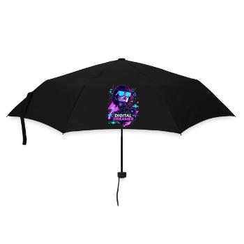 Dreamer Cyberpunk Girl Digitale - Parapluie standard - noir - Devant