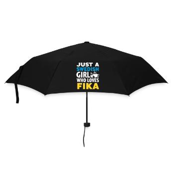 Just A Swedish Girl Who Love Fika - Sweden Pride - Parapluie standard - noir - Devant