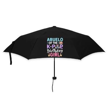 Abuelo of The K-Pop Birthday Girl - Regenschirm (klein) - Schwarz - Vorne