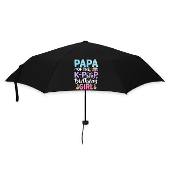Papa of The K-Pop Birthday Girl - Umbrella (small) - black - Front