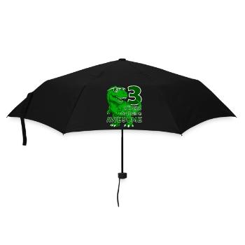 DINO 3E ANNIVERSAIRE DINOSAURE - Parapluie standard - noir - Devant